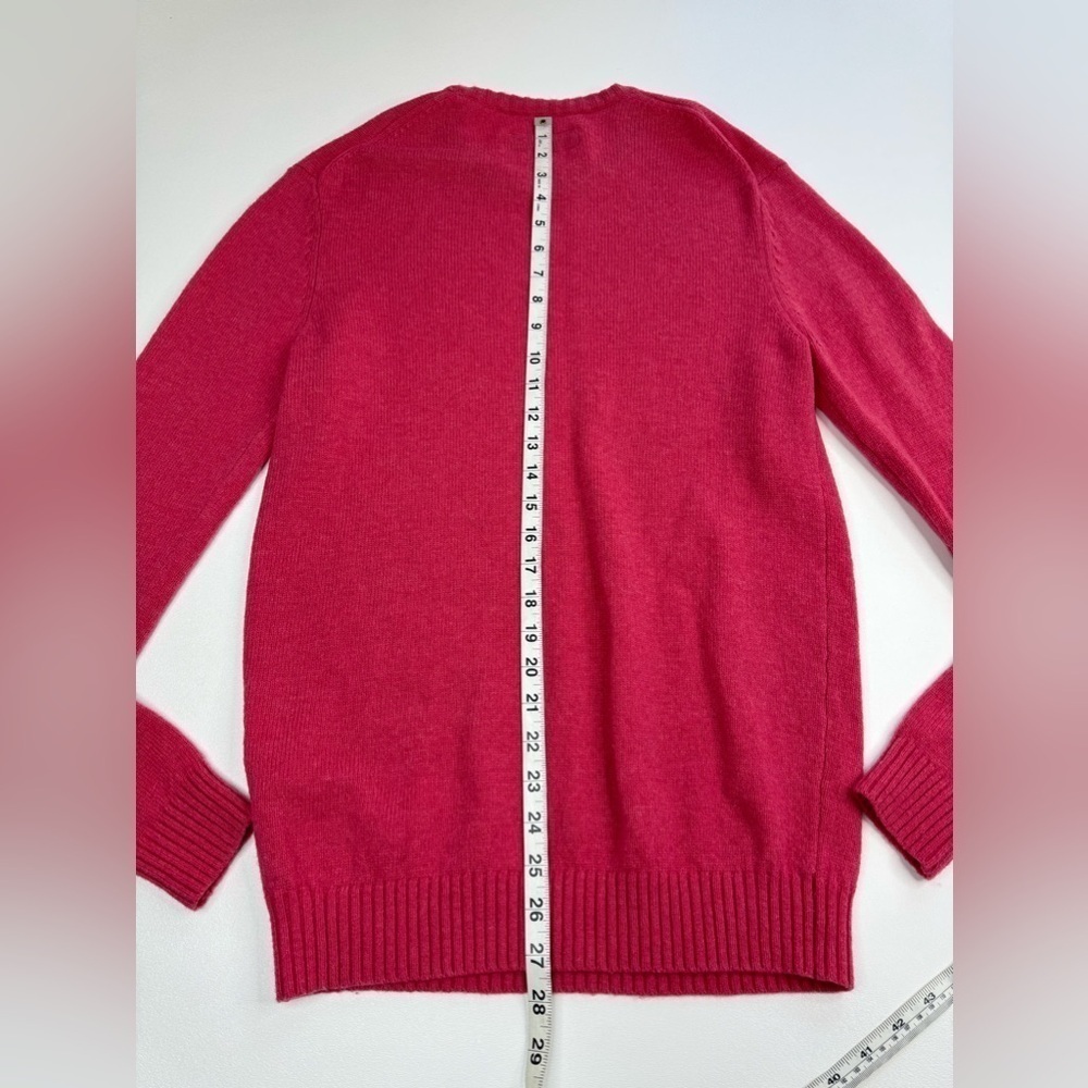 Boden 100% Lambswool Hot Pink Sweater Womens Size Small - Picture 7 of 9